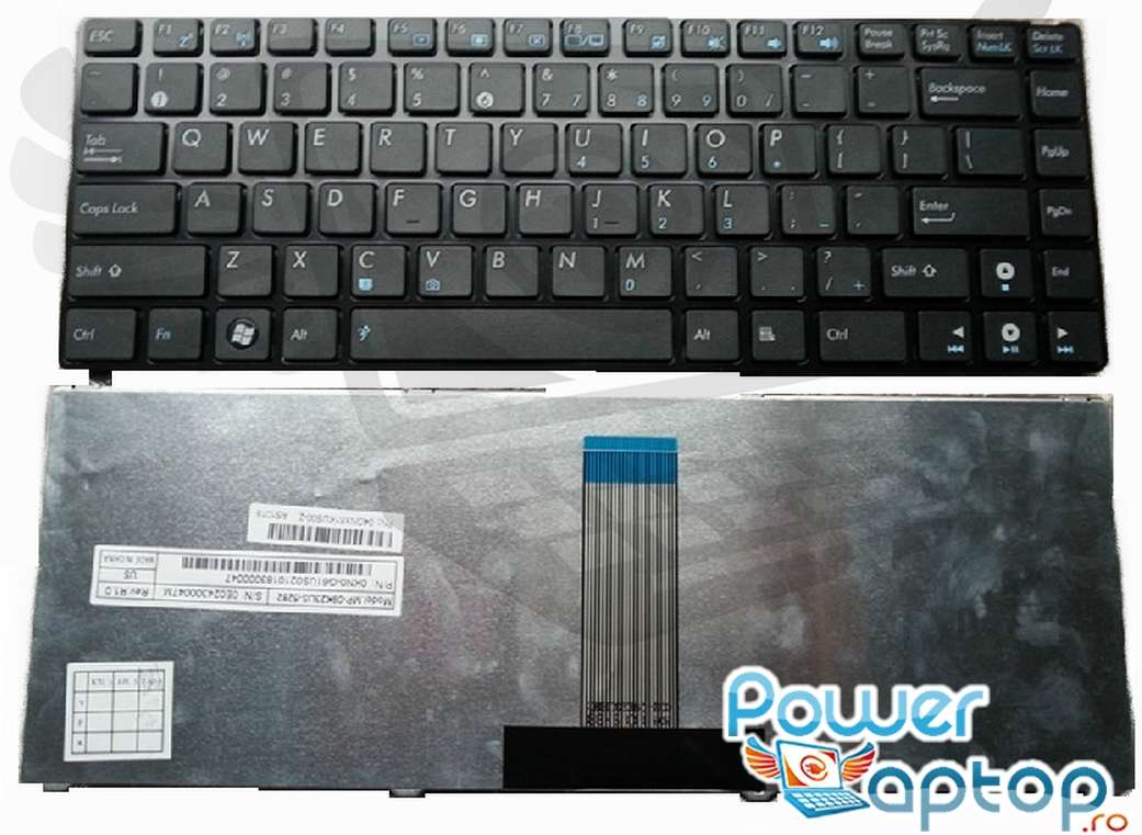 Tastatura Asus Eee PC 1215T rama neagra