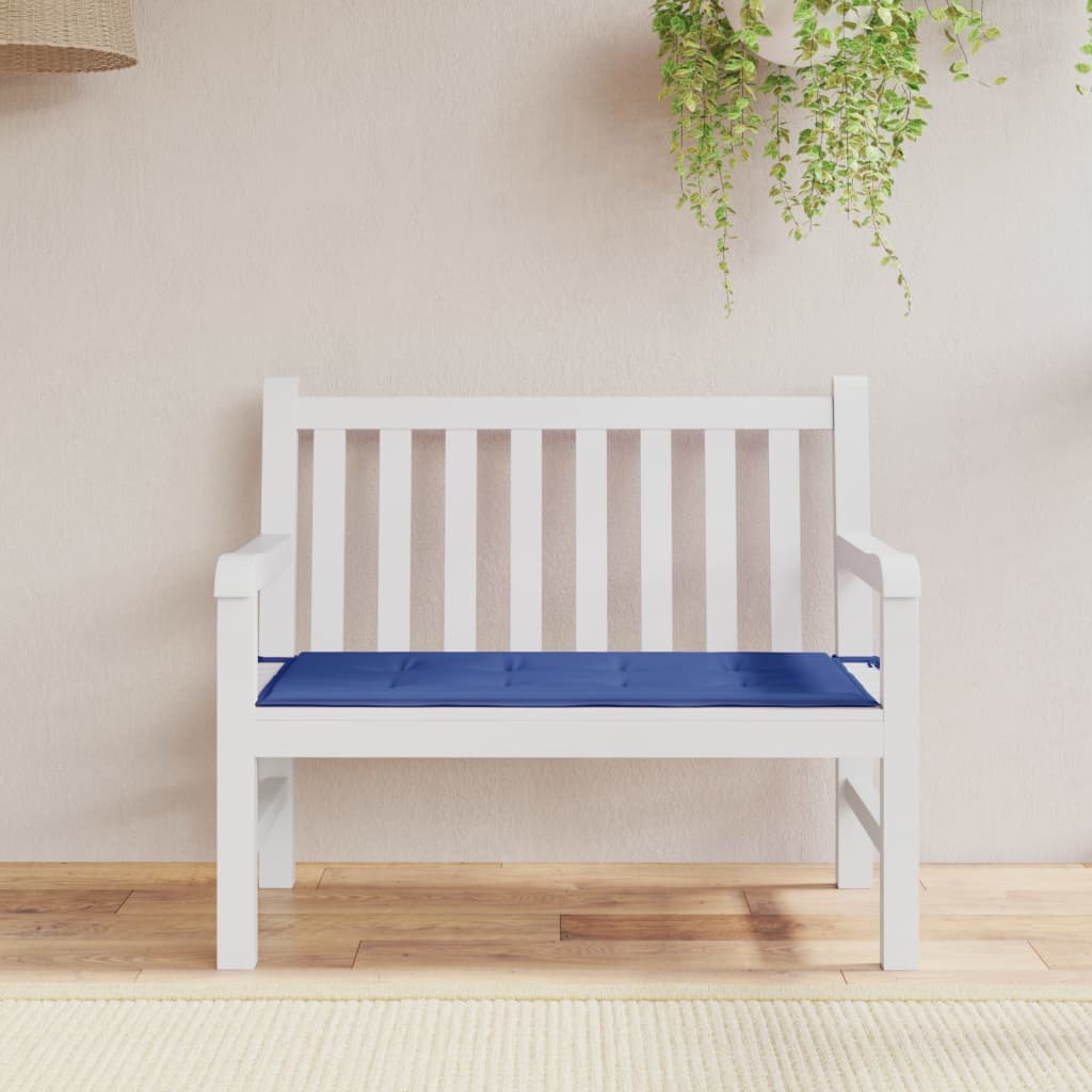 vidaXL Pernă de bancă de grădină, albastru, 120x50x3 cm, textil oxford vidaXL Pernă de bancă de grădină, albastru, 120x50x3 cm, textil oxford