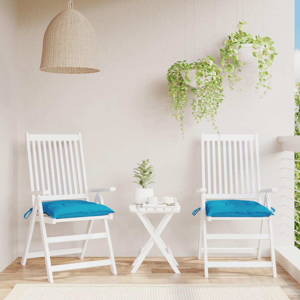 vidaXL Perne de scaun 2 buc. albastru deschis 50x50x7 cm textil oxford vidaXL Perne de scaun 2 buc. albastru deschis 50x50x7 cm textil oxford