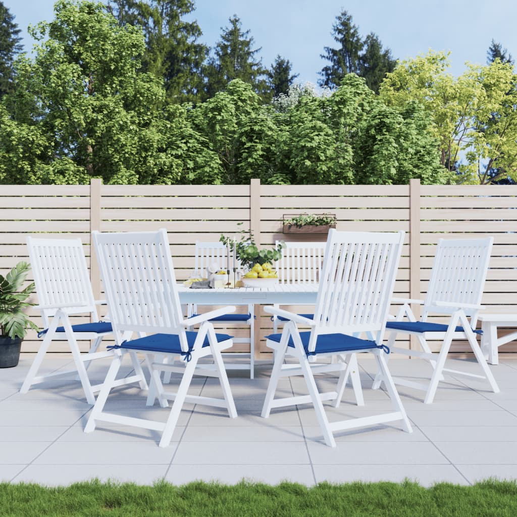 vidaXL Perne scaune grădină 6 buc. albastru 50x50x3 cm țesătură Oxford vidaXL Perne scaune grădină 6 buc. albastru 50x50x3 cm țesătură Oxford