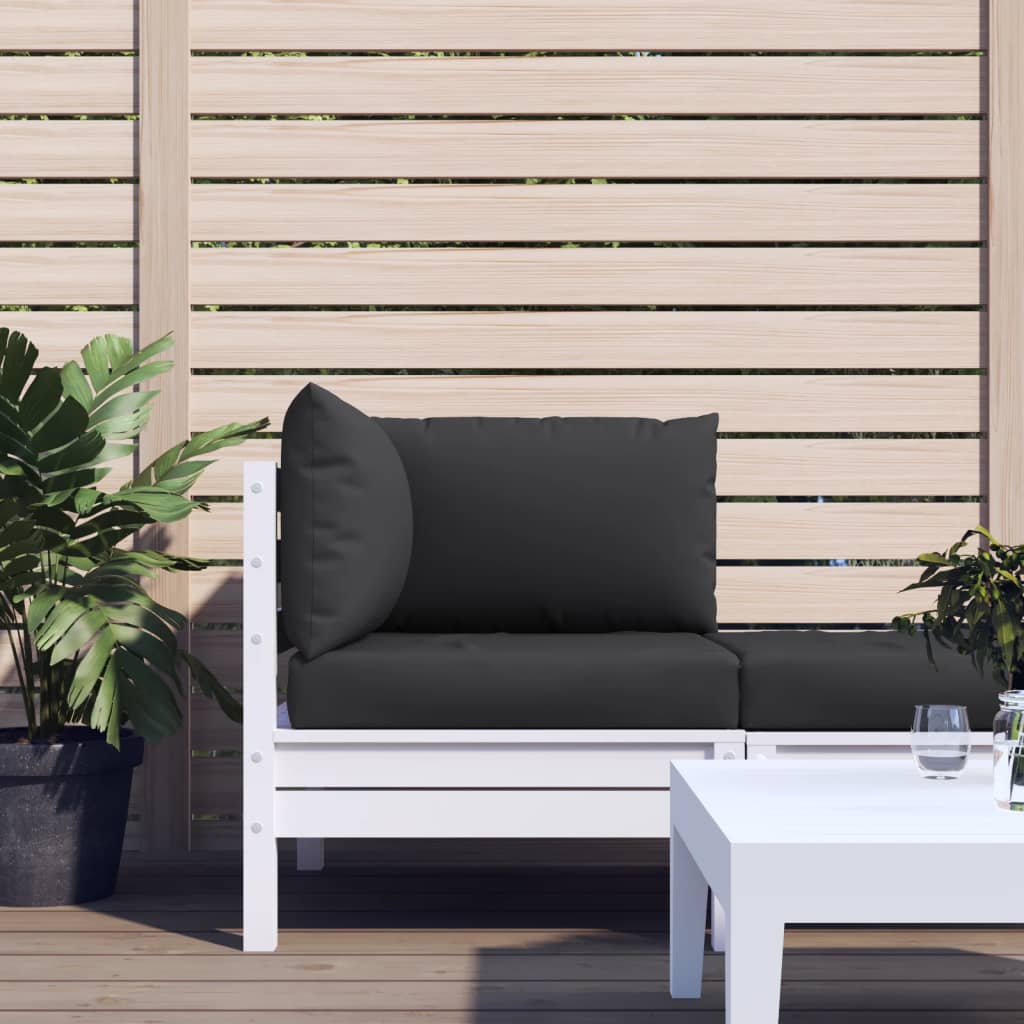 vidaXL Perne de canapea din paleți, 3 buc., negru, material textil vidaXL Perne de canapea din paleți, 3 buc., negru, material textil