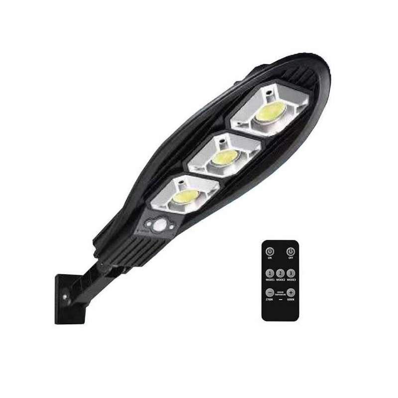 Lampa solara stradala Bass BS-5922, senzor de miscare, telecomanda, 180 W, IP65, 900 lm, culoare lumina reglabila 2700-6000K Lampa solara stradala Bass BS-5922, senzor de miscare, telecomanda, 180 W, IP65, 900 lm, culoare lumina reglabila 2700-6000K