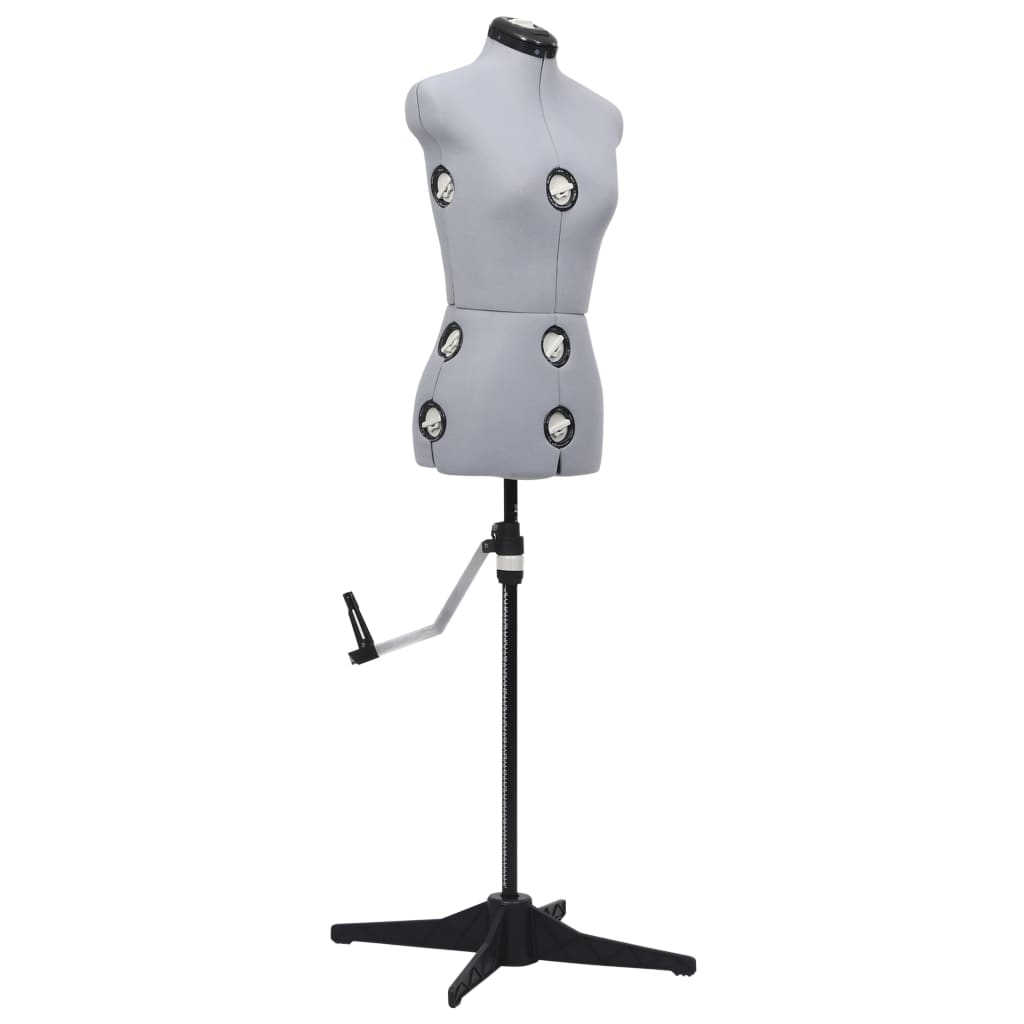 vidaXL Formă pentru rochie femeie reglabilă gri, dimensiune S 33-40 vidaXL Formă pentru rochie femeie reglabilă gri, dimensiune S 33-40