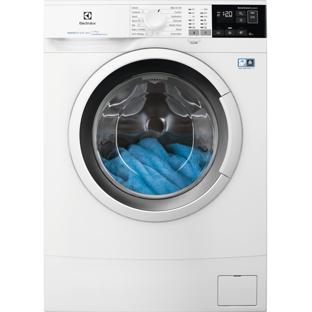 Masina de spalat Electrolux EW6SN427WI, Slim, 7 kg, 1150 RPM, Perfect Care, Anti-Allergy, Clasa C, Alb Masina de spalat Electrolux EW6SN427WI, Slim, 7 kg, 1150 RPM, Perfect Care, Anti-Allergy, Clasa C, Alb