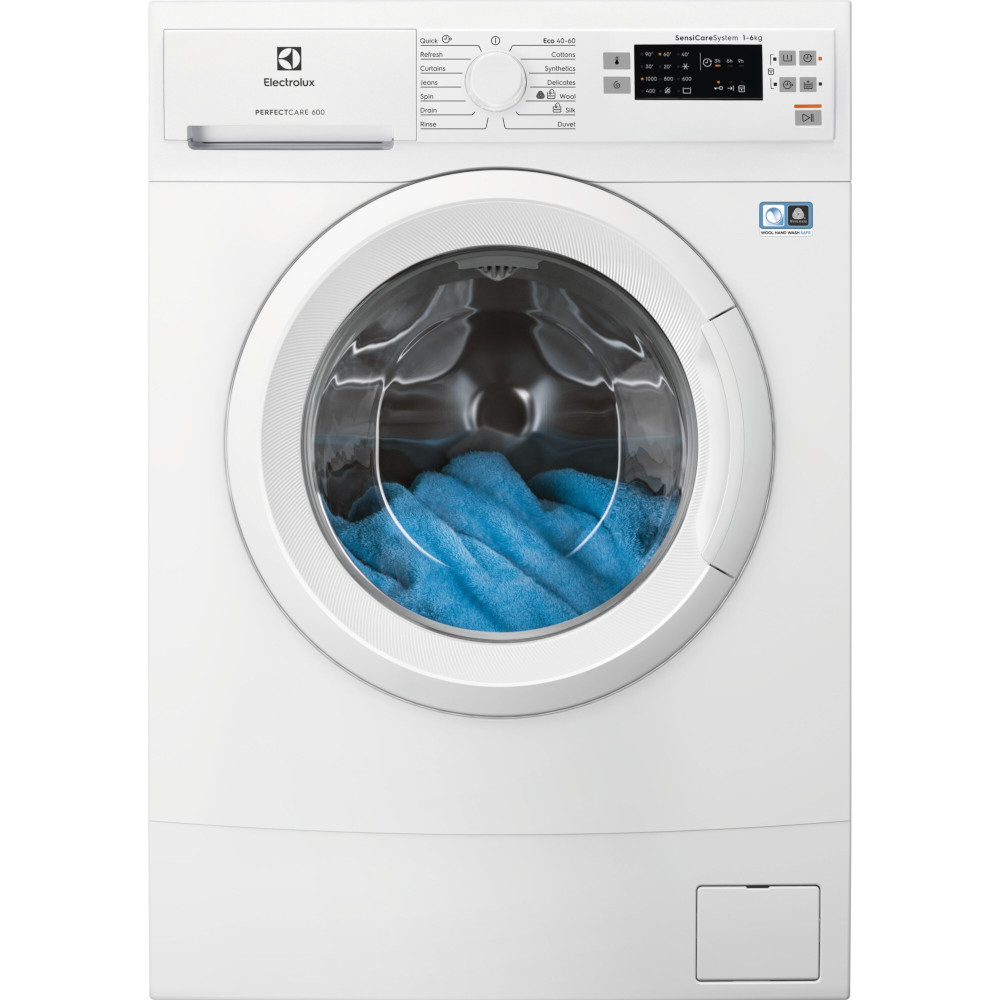 Masina de spalat rufe Electrolux EW6SN506W, Slim, 6 kg, 1000 RPM, SensiCare, Clasa D, Alb Masina de spalat rufe Electrolux EW6SN506W, Slim, 6 kg, 1000 RPM, SensiCare, Clasa D, Alb