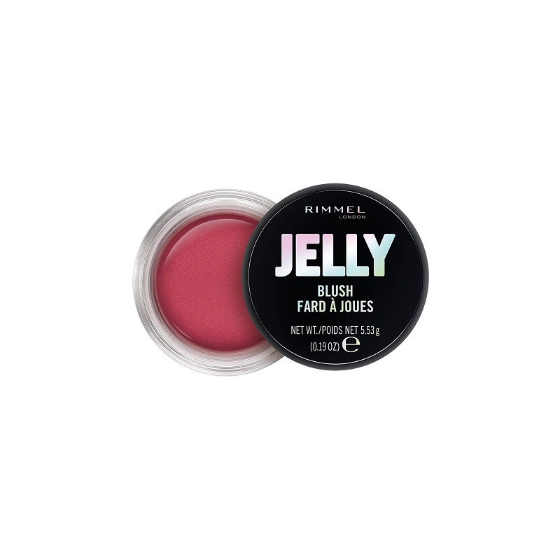 Fard de obraz jeleu, Rimmel London, Jelly Blush, 002 Cherry Popper, 5.53 g Fard de obraz jeleu, Rimmel London, Jelly Blush, 002 Cherry Popper, 5.53 g