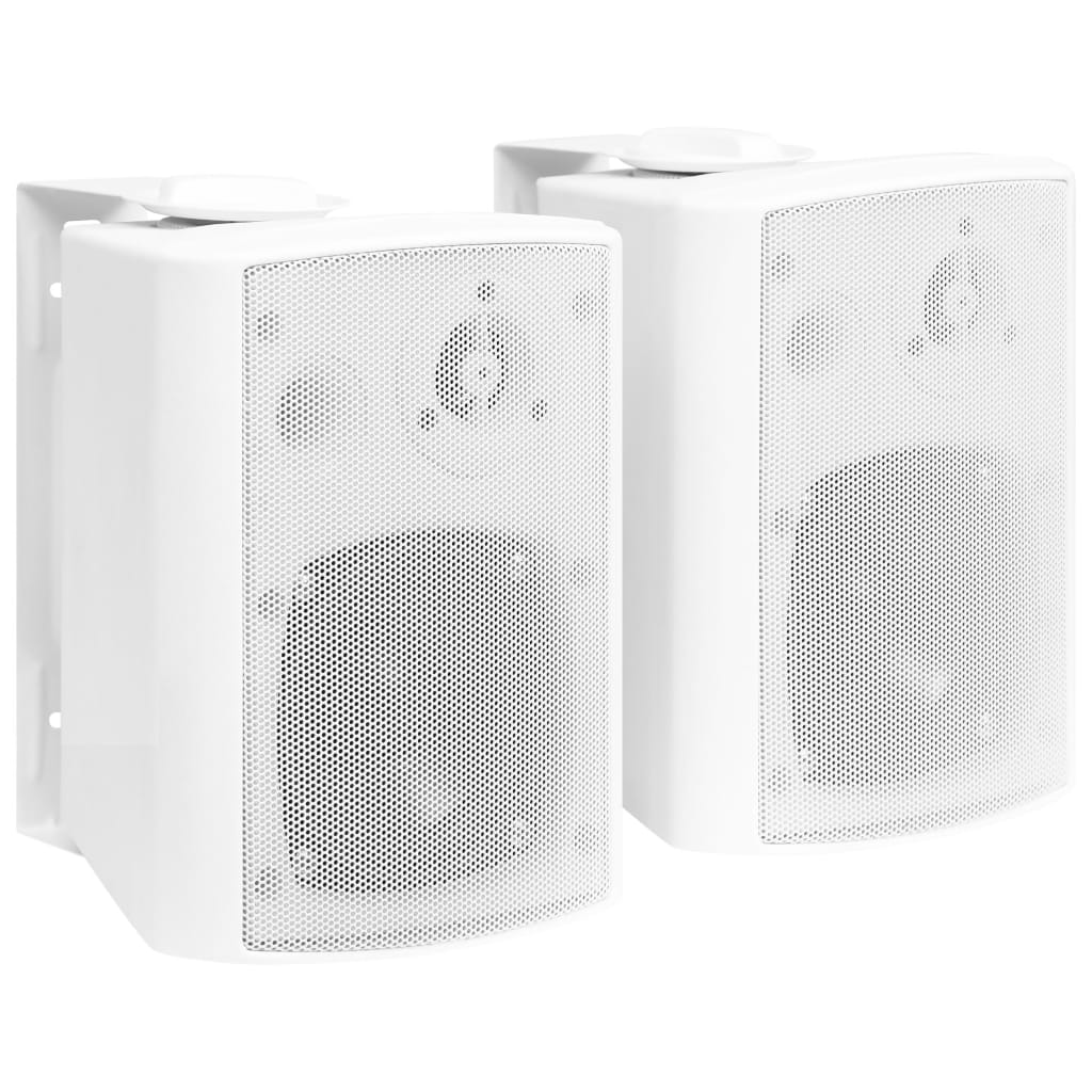 vidaXL Boxe stereo de perete, 2 buc., alb, 80 W, interior/exterior vidaXL Boxe stereo de perete, 2 buc., alb, 80 W, interior/exterior