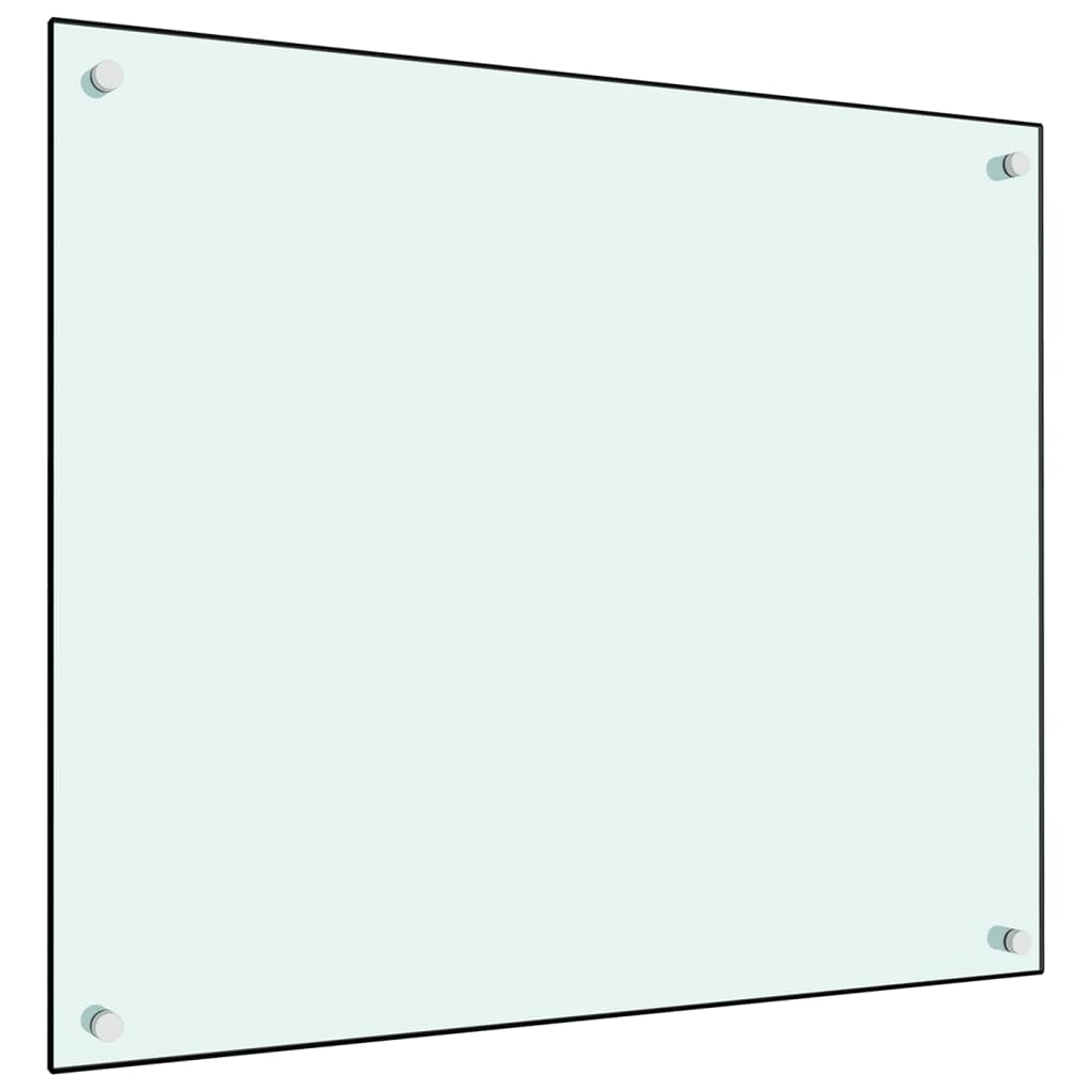 vidaXL Panou antistropi de bucătărie, alb, 70x60 cm, sticlă securizată vidaXL Panou antistropi de bucătărie, alb, 70x60 cm, sticlă securizată