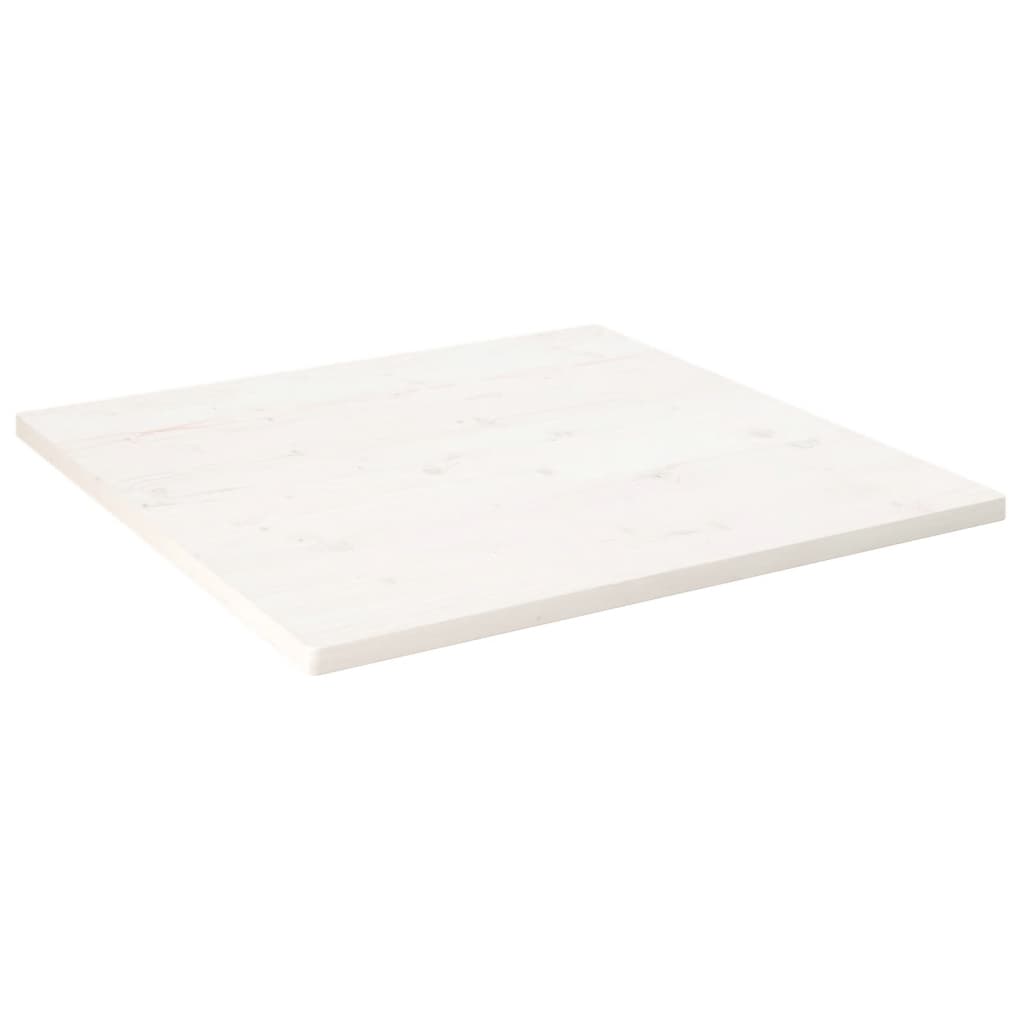 vidaXL Blat de masă, alb, 90x90x2,5 cm, lemn masiv de pin, pătrat vidaXL Blat de masă, alb, 90x90x2,5 cm, lemn masiv de pin, pătrat