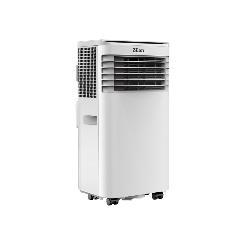 Aer conditionat portabil Zilan ZLN7101, Functie de racire, Dezumidificare si ventilatie, 9000 BTU, Filtru detasabil, Alb Aer conditionat portabil Zilan ZLN7101, Functie de racire, Dezumidificare si ventilatie, 9000 BTU, Filtru detasabil, Alb