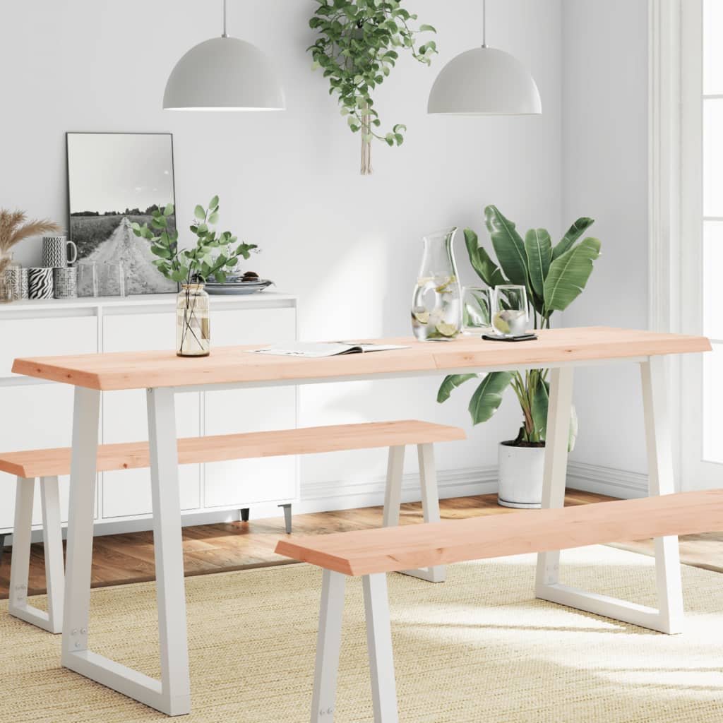 vidaXL Blat masă 180x60x(2-4) cm lemn stejar netratat contur organic vidaXL Blat masă 180x60x(2-4) cm lemn stejar netratat contur organic