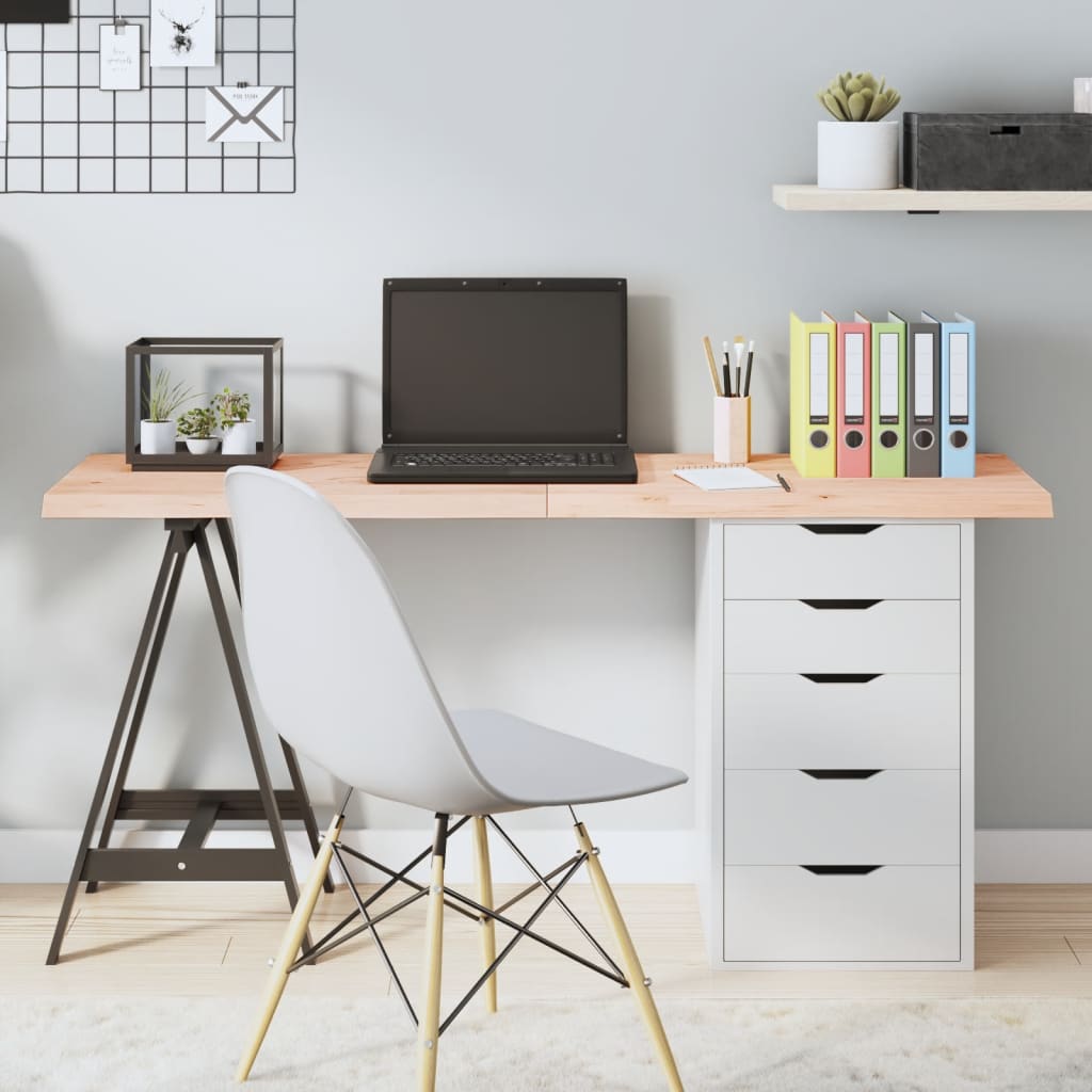 vidaXL Blat de masă, 140x50x(2-4) cm, lemn masiv de stejar netratat vidaXL Blat de masă, 140x50x(2-4) cm, lemn masiv de stejar netratat