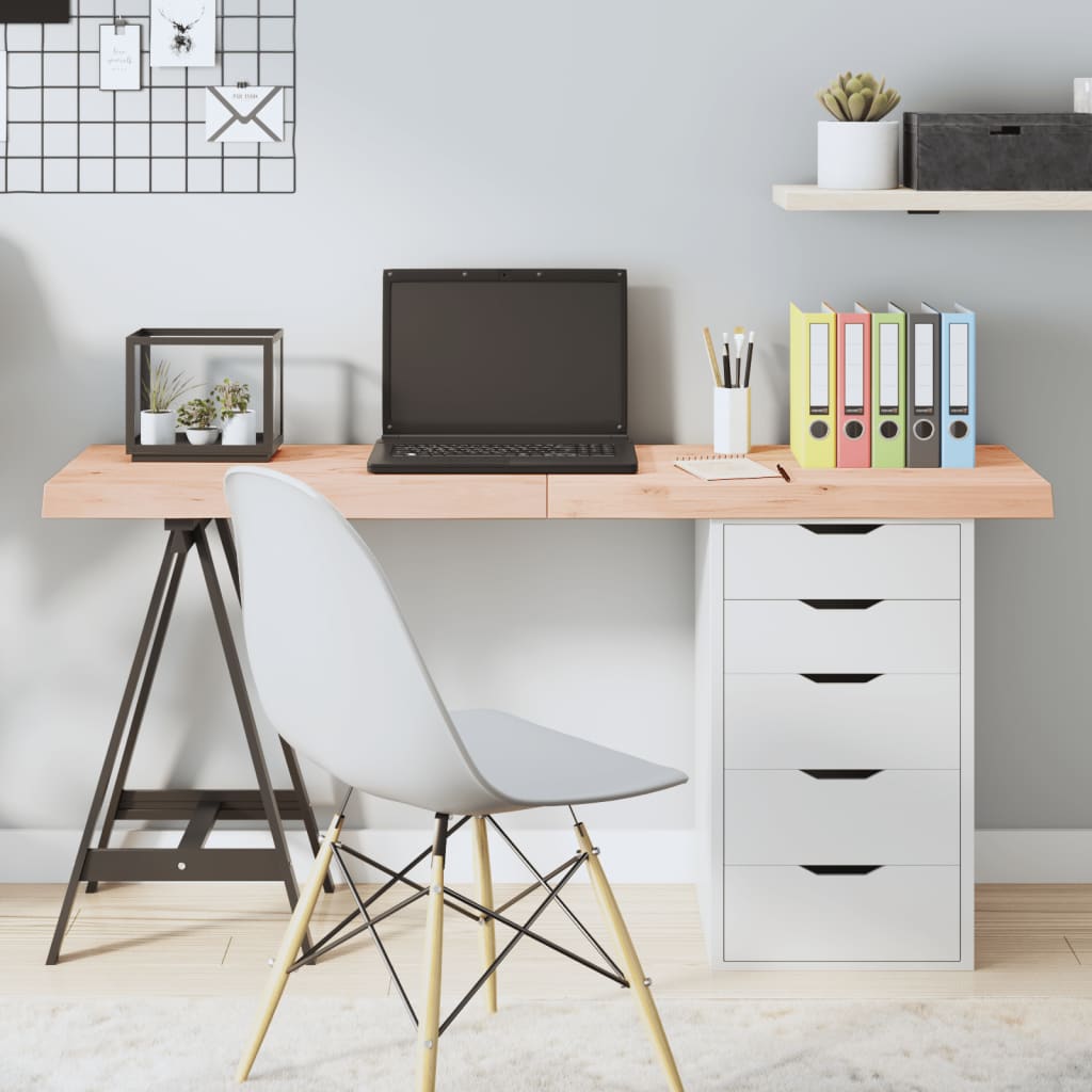 vidaXL Blat de masă, 140x50x(2-6) cm, lemn masiv de stejar netratat vidaXL Blat de masă, 140x50x(2-6) cm, lemn masiv de stejar netratat