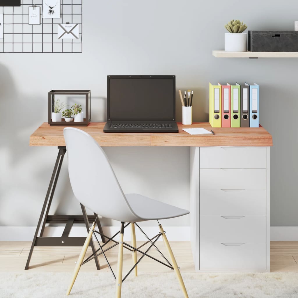 vidaXL Blat de masă maro 120x40x(2-6) cm, lemn masiv stejar tratat vidaXL Blat de masă maro 120x40x(2-6) cm, lemn masiv stejar tratat