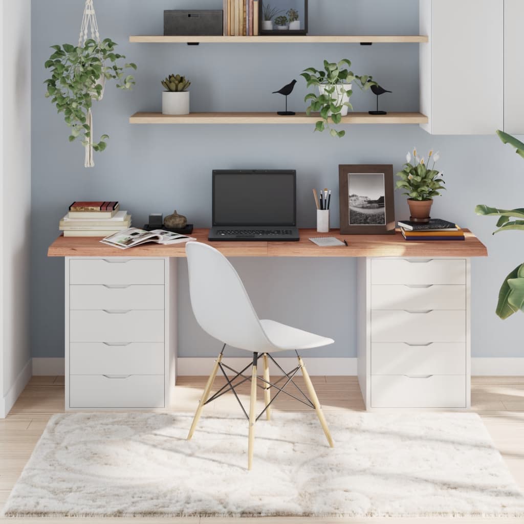 vidaXL Blat de masă maro 180x40x(2-6) cm, lemn masiv stejar tratat vidaXL Blat de masă maro 180x40x(2-6) cm, lemn masiv stejar tratat