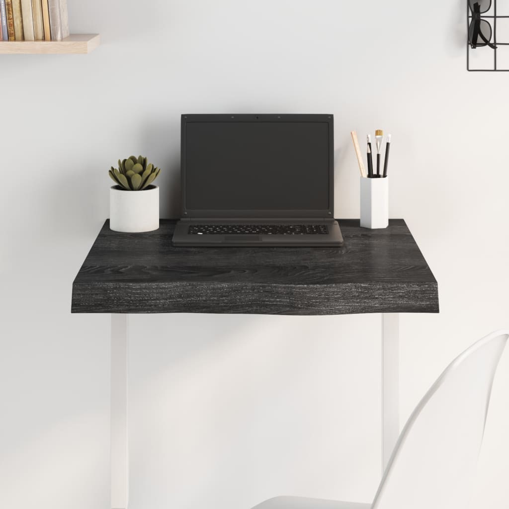 vidaXL Blat de masă maro 60x60x(2-6) cm, lemn masiv stejar tratat vidaXL Blat de masă maro 60x60x(2-6) cm, lemn masiv stejar tratat