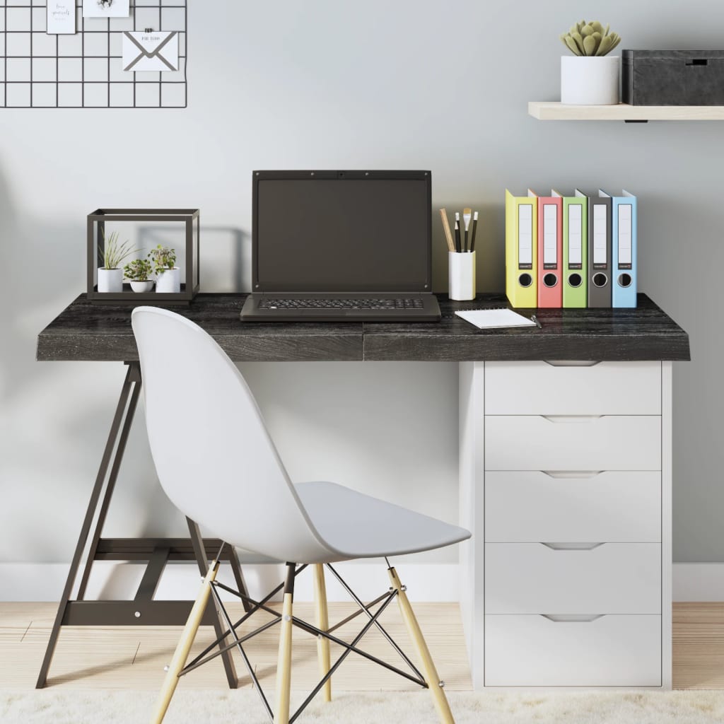 vidaXL Blat de masă maro 120x50x(2-6) cm, lemn masiv stejar tratat vidaXL Blat de masă maro 120x50x(2-6) cm, lemn masiv stejar tratat