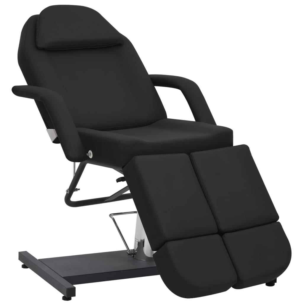 vidaXL Scaun tratament înfrumusețare, negru, 180x62x78 cm, piele eco vidaXL Scaun tratament înfrumusețare, negru, 180x62x78 cm, piele eco