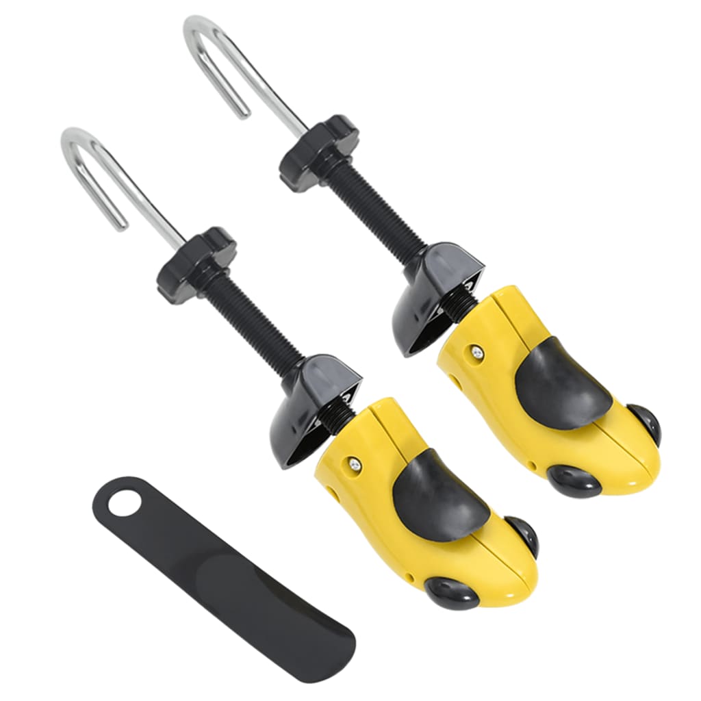 vidaXL Întinzătoare de pantofi cu corn, galben, EU 34-37, plastic vidaXL Întinzătoare de pantofi cu corn, galben, EU 34-37, plastic
