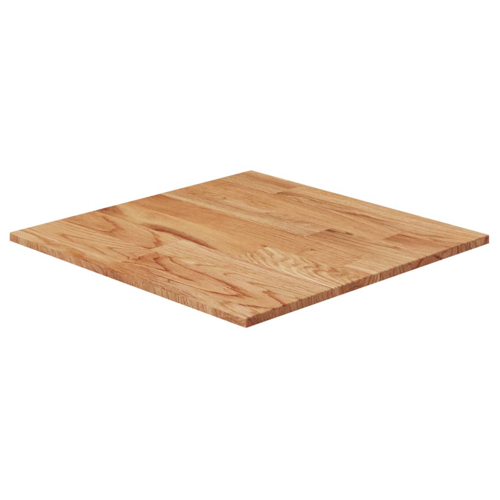 vidaXL Blat masă pătrat maro deschis 50x50x1,5cm lemn stejar tratat vidaXL Blat masă pătrat maro deschis 50x50x1,5cm lemn stejar tratat