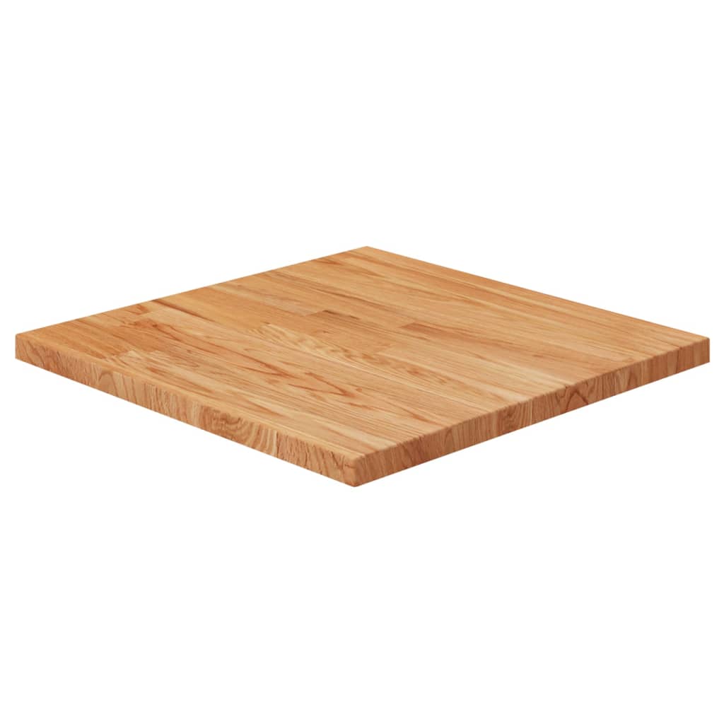 vidaXL Blat masă pătrat maro deschis 50x50x2,5cm lemn stejar tratat vidaXL Blat masă pătrat maro deschis 50x50x2,5cm lemn stejar tratat