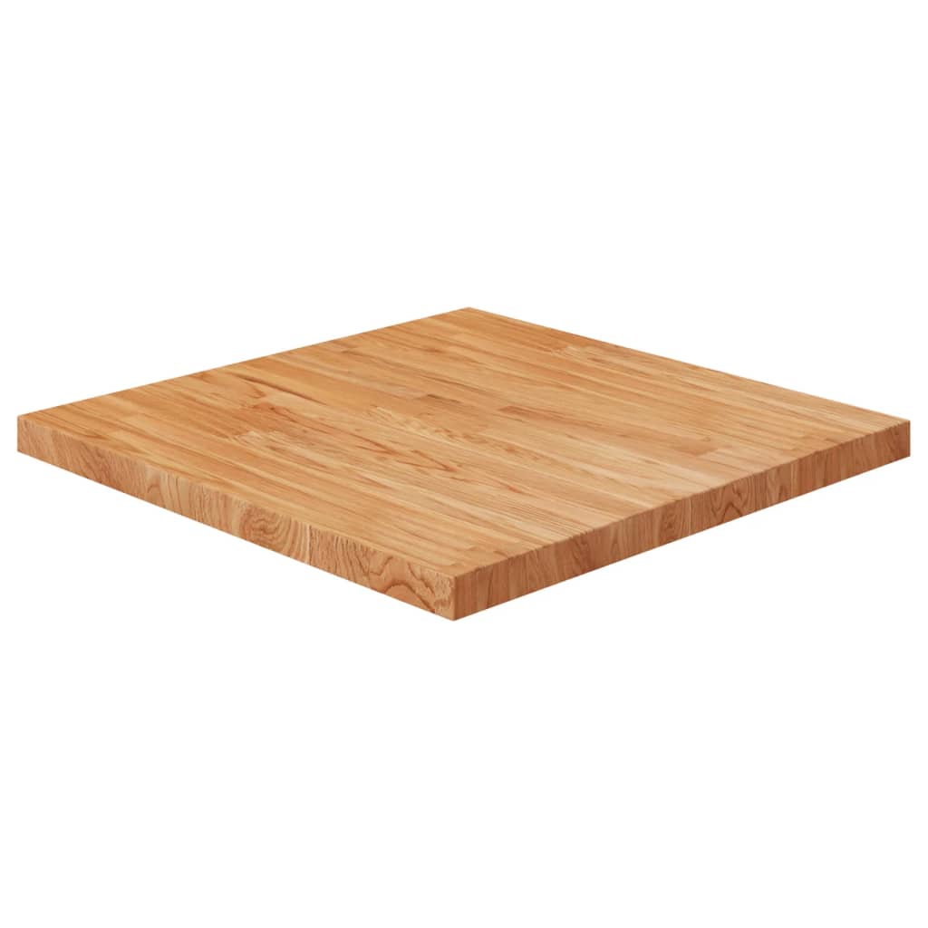 vidaXL Blat masă pătrat maro deschis 70x70x4 cm lemn stejar tratat vidaXL Blat masă pătrat maro deschis 70x70x4 cm lemn stejar tratat