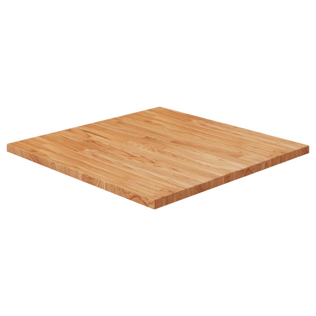 vidaXL Blat masă pătrat maro deschis 70x70x2,5 cm lemn stejar tratat vidaXL Blat masă pătrat maro deschis 70x70x2,5 cm lemn stejar tratat