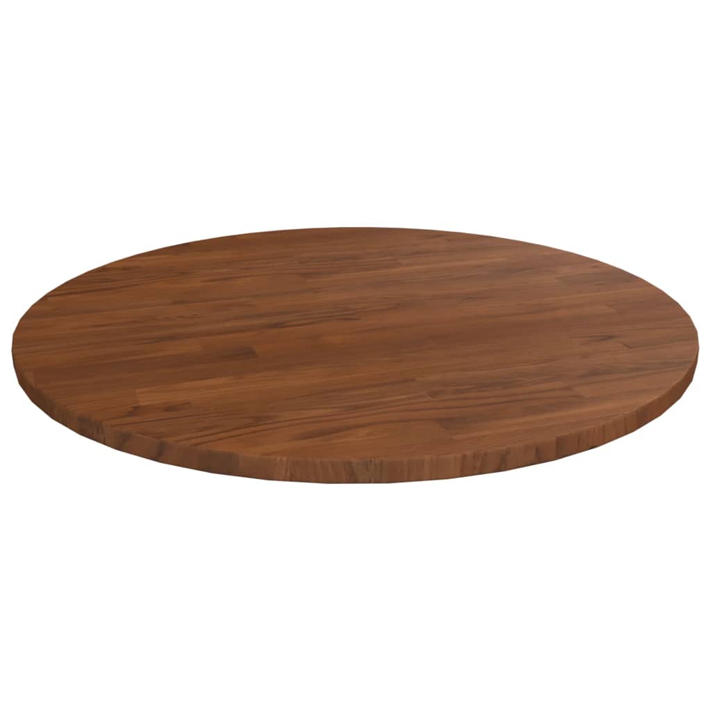 vidaXL Blat de masă rotund maro închis Ø50x1,5 cm lemn stejar tratat vidaXL Blat de masă rotund maro închis Ø50x1,5 cm lemn stejar tratat