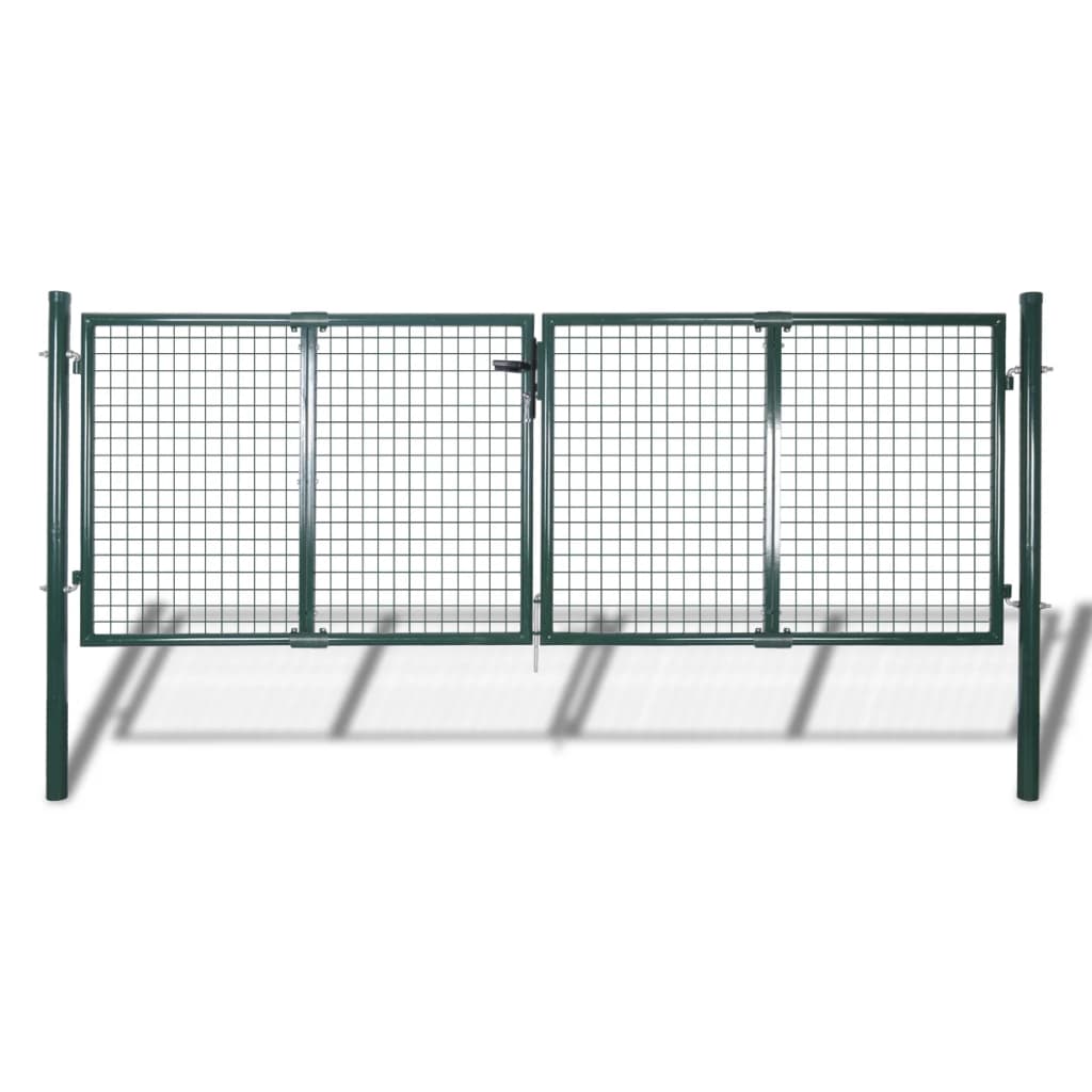 Gard de grădină tip plasă, poartă gard grilaj, 289x75 cm/306x125 cm Gard de grădină tip plasă, poartă gard grilaj, 289x75 cm/306x125 cm