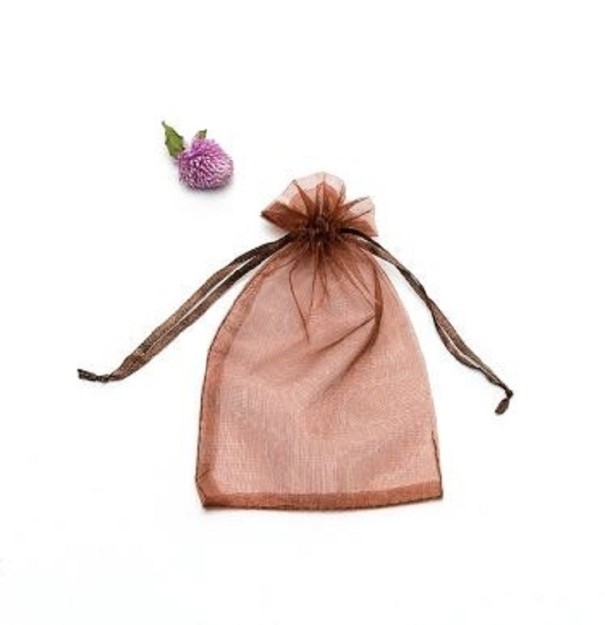 Saci Organza 100 buc cafea S