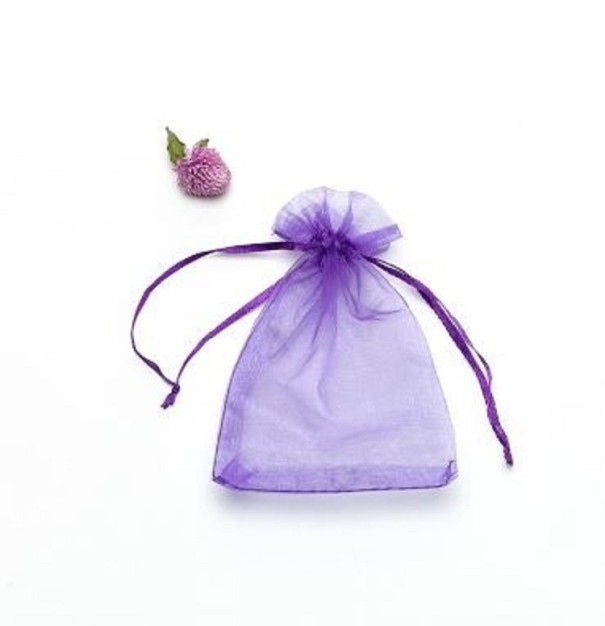 Saci Organza 100 buc violet S