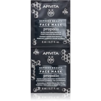 Apivita Express Beauty Propolis Masca neagra de curatare pentru ten gras Apivita Express Beauty Propolis Masca neagra de curatare pentru ten gras