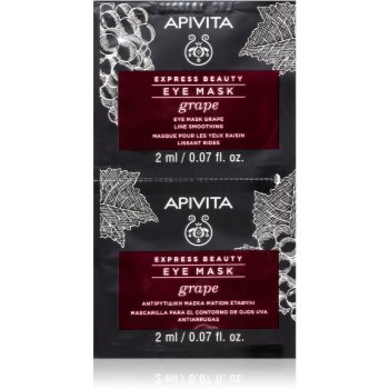 Apivita Express Beauty Grape masca pentru ochi cu efect de netezire Apivita Express Beauty Grape masca pentru ochi cu efect de netezire