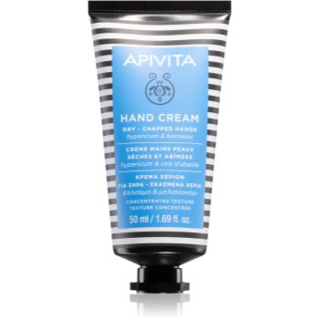 Apivita Hand Care Hypericum & Beeswax crema de maini intensiva cu efect de hidratare Apivita Hand Care Hypericum & Beeswax crema de maini intensiva cu efect de hidratare
