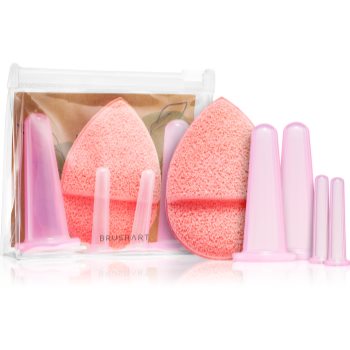 BrushArt Home Salon Facial cupping set set de accesorii pentru cuppingul feței BrushArt Home Salon Facial cupping set set de accesorii pentru cuppingul feței