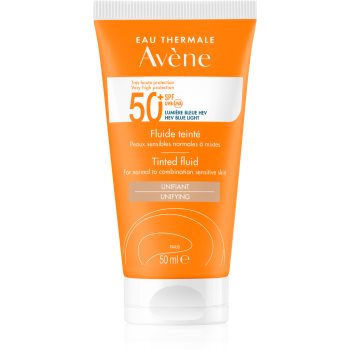 Avène Sun High Protection Fluid nuantator cu textura usoara SPF 50+ Avène Sun High Protection Fluid nuantator cu textura usoara SPF 50+