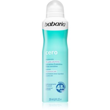 Babaria Deodorant Cero spray anti-perspirant pentru piele sensibila Babaria Deodorant Cero spray anti-perspirant pentru piele sensibila