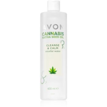 Avon Cannabis Sativa Oil Cleanse & Calm apa de fata cu particule micele cu efect calmant Avon Cannabis Sativa Oil Cleanse & Calm apa de fata cu particule micele cu efect calmant