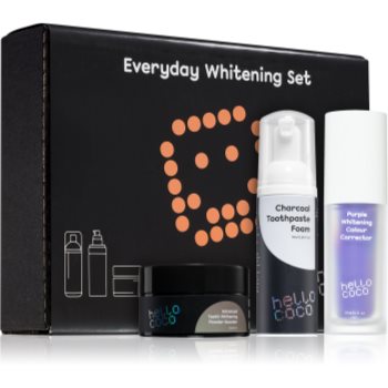 Hello Coco Teeth Whitening Everyday Whitening Set set pentru albire pentru dinti Hello Coco Teeth Whitening Everyday Whitening Set set pentru albire pentru dinti