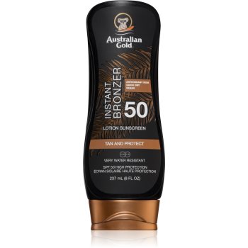 Australian Gold Lotion With Bronzer tratament pentru protectie solara cu efect autobronzant Australian Gold Lotion With Bronzer tratament pentru protectie solara cu efect autobronzant