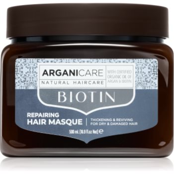 Arganicare Biotin Repairing Hair Masque mască profund fortifiantă pentru păr cu biotina Arganicare Biotin Repairing Hair Masque mască profund fortifiantă pentru păr cu biotina