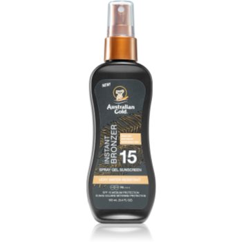Australian Gold Instant Bronzer spray protector pentru plajă cu efect autobronzant Australian Gold Instant Bronzer spray protector pentru plajă cu efect autobronzant