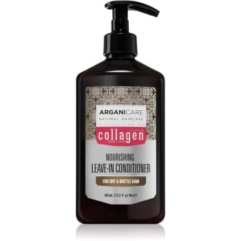 Arganicare Collagen Nourishing Leave-In Conditioner balsam (nu necesita clatire) pentru par fragil Arganicare Collagen Nourishing Leave-In Conditioner balsam (nu necesita clatire) pentru par fragil