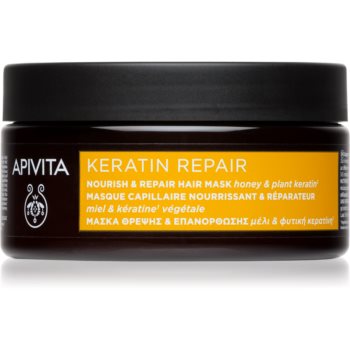 Apivita Keratin Repair mască regeneratoare pentru părul deteriorat cu keratina Apivita Keratin Repair mască regeneratoare pentru părul deteriorat cu keratina
