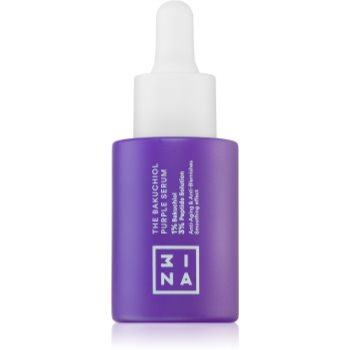 3INA The Bakuchiol Purple Serum serum cu efect de iluminare pentru protectia tenului 3INA The Bakuchiol Purple Serum serum cu efect de iluminare pentru protectia tenului