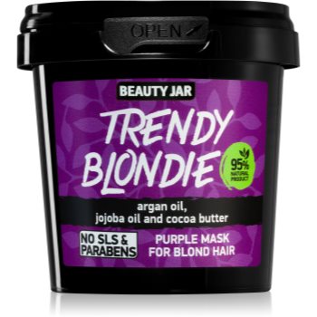 Beauty Jar Trendy Blondie mască neutralizatoare naturală pentru par blond Beauty Jar Trendy Blondie mască neutralizatoare naturală pentru par blond