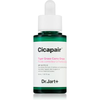 Dr. Jart+ Cicapair™ Tiger Grass Camo Drops Fluid nuantator cu textura usoara SPF 35 Dr. Jart+ Cicapair™ Tiger Grass Camo Drops Fluid nuantator cu textura usoara SPF 35