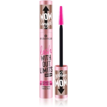 Essence WITHOUT LIMITS BROWN Mascara pentru volum si lungire Essence WITHOUT LIMITS BROWN Mascara pentru volum si lungire