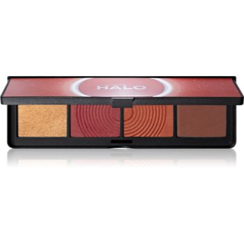 Smashbox Halo Sculpt + Glow Face Palette paletă cu iluminatoare și farduri de obraz Smashbox Halo Sculpt + Glow Face Palette paletă cu iluminatoare și farduri de obraz