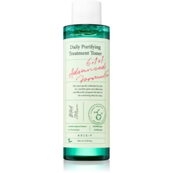 AXIS-Y 6+1+1 Advanced Formula Daily Purifying Treatment Toner tonic curatare profunda cu efect calmant AXIS-Y 6+1+1 Advanced Formula Daily Purifying Treatment Toner tonic curatare profunda cu efect calmant